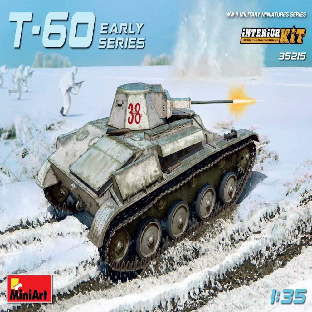 miniart 1:35 - t-60 early series. soviet light tank. interior kit