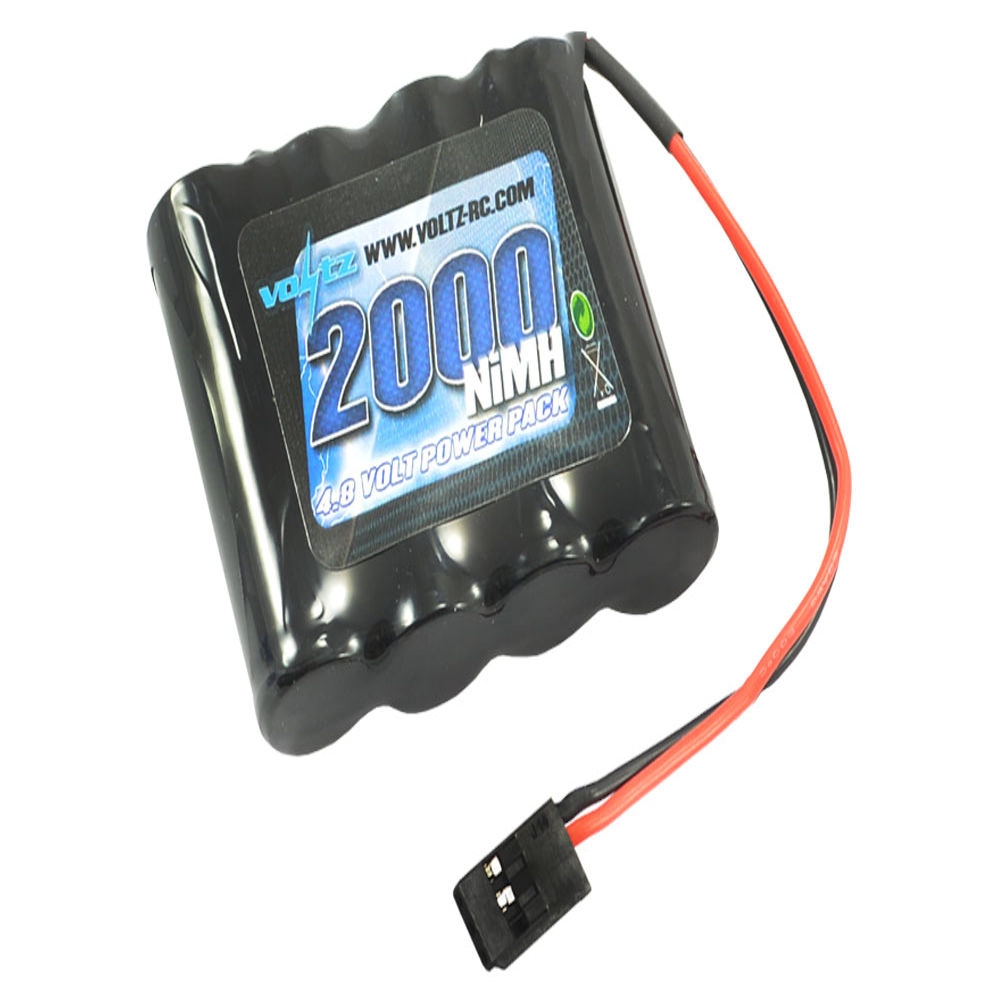 voltz 2000mah 4.8v rx straight battery