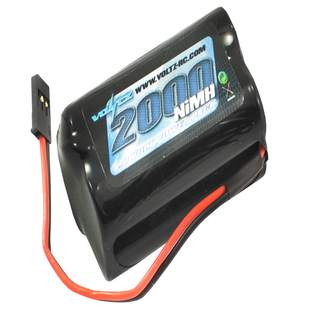 voltz 2000mah 4.8v rx square  battery