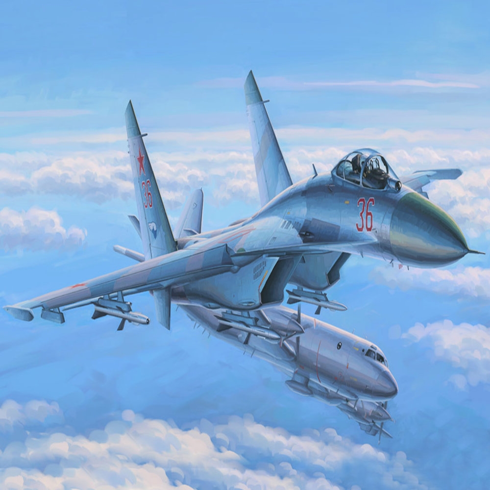 hobbyboss su-27 flanker early 1:48