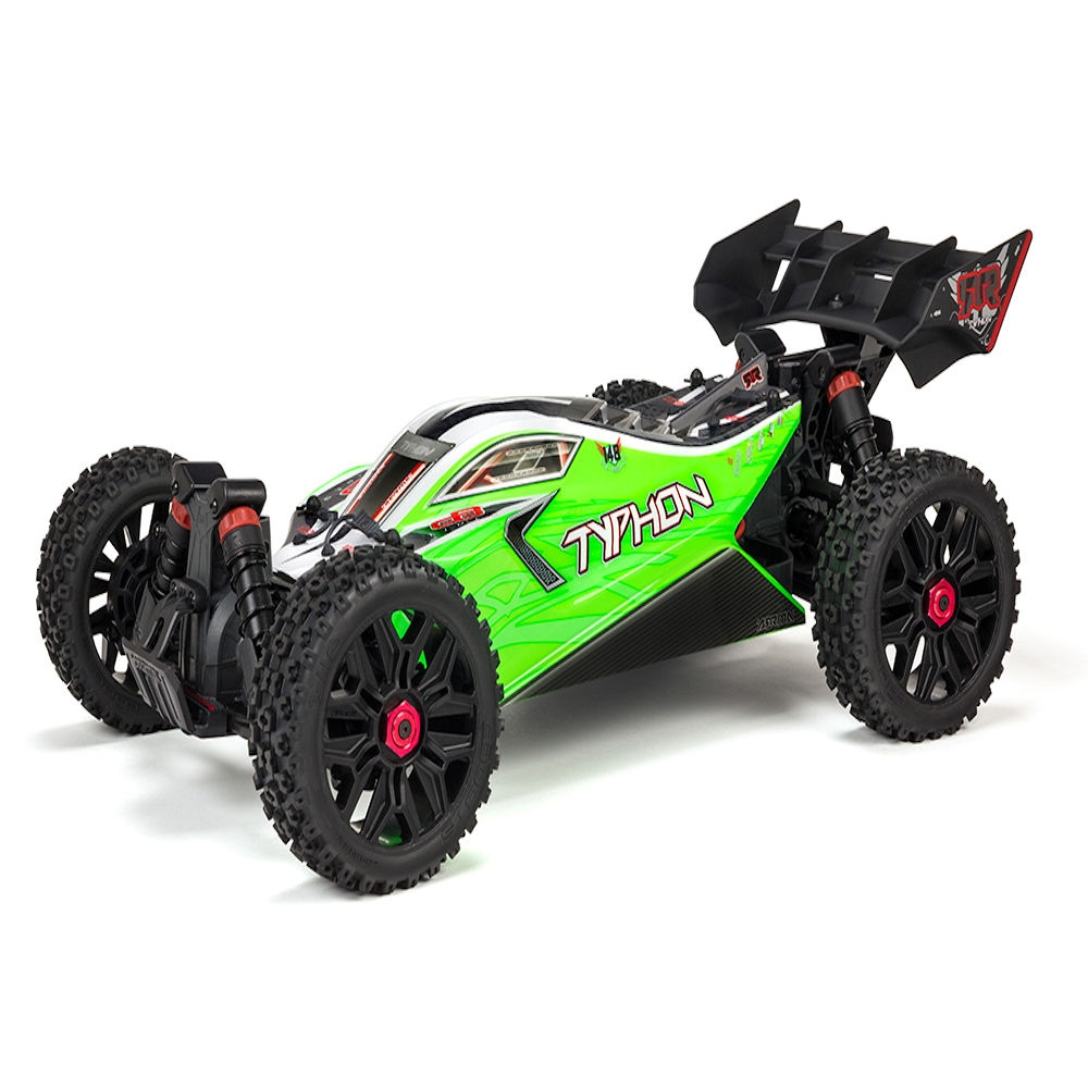 arrma typhon 1/8th scale mega 550 slt3 brushed 4wd buggy rtr