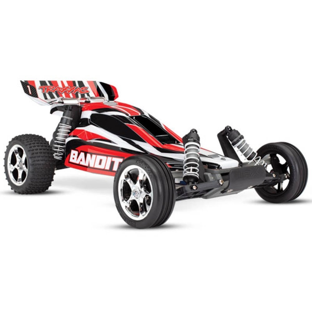 traxxas bandit 1/10th scale brushed 2wd off-road buggy artr