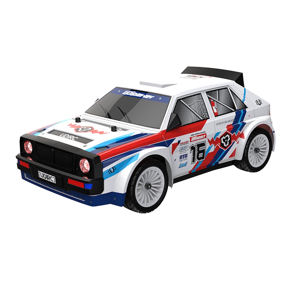 udirc rally 'l' style 1/16th scale brushed 4wd rally car rtr 
