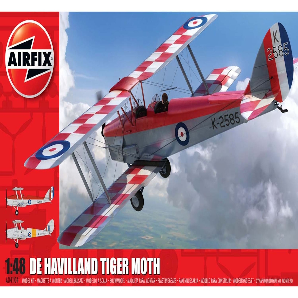 airfix de havilland d.h.82a tiger moth 1:48