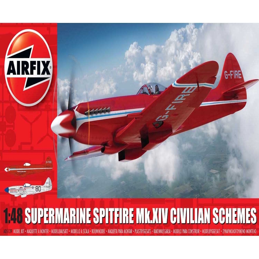 airfix supermarine spitfire mkxiv civilian schemes 1:48