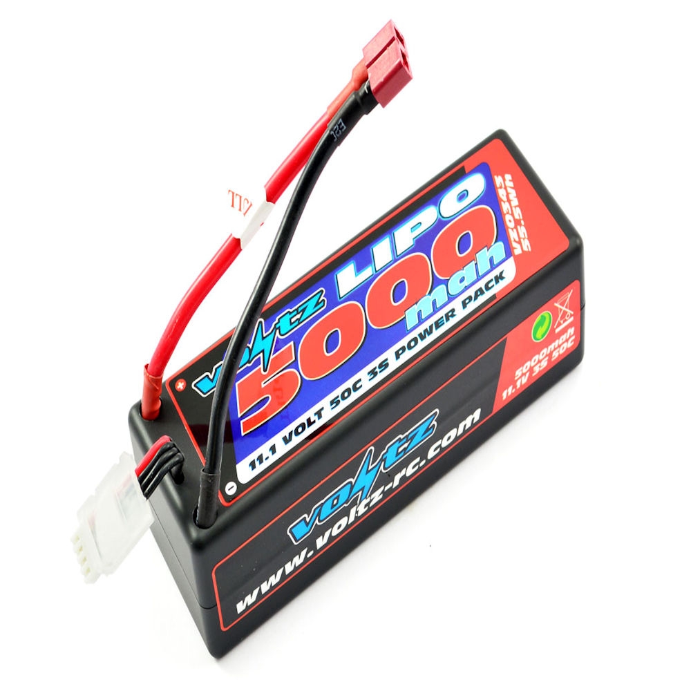 voltz 5000mah 11.1v 50c hardcase lipo battery pack