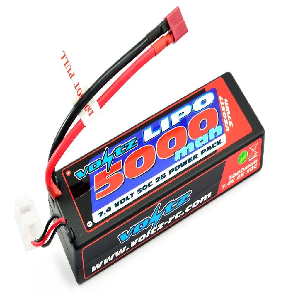 voltz 5000mah 7.4v 50c hardcase lipo battery pack