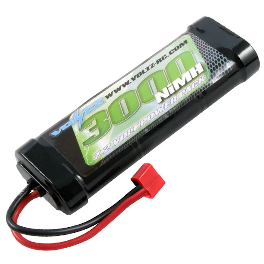 voltz nimh 7.2v sc-3000mah stick pack 7.2v with deans connector