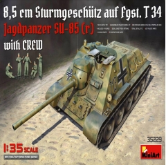 miniart 1:35 - jagdpanzer su-85 (r) with crew