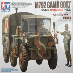 tamiya 1:35 - u.s. 6x6 ambulance truck m792 gama goat