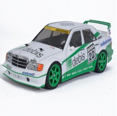 tamiya 1/10th scale mercedes-benz 190e e2 zakspeed debis racing (tt-01e chassis) kit build 