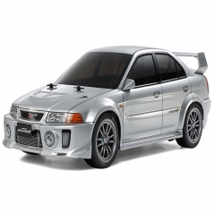 tamiya 1/10th scale mitsubishi lancer evo v (tt-02 chassis) kit build