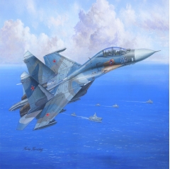 hobbyboss su-27ub flanker 1:48