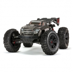 arrma kraton 1/8th scale 4wd extreme bash roller speed black (rolling chassis)