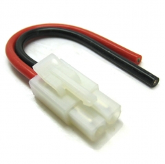 etronix male tamiya connector with 10cm 14awg silicone wire 