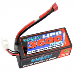 voltz 3600mah 11.1v 40c hardcase lipo battery pack