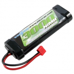 voltz nimh 7.2v sc-3000mah stick pack 7.2v with deans connector